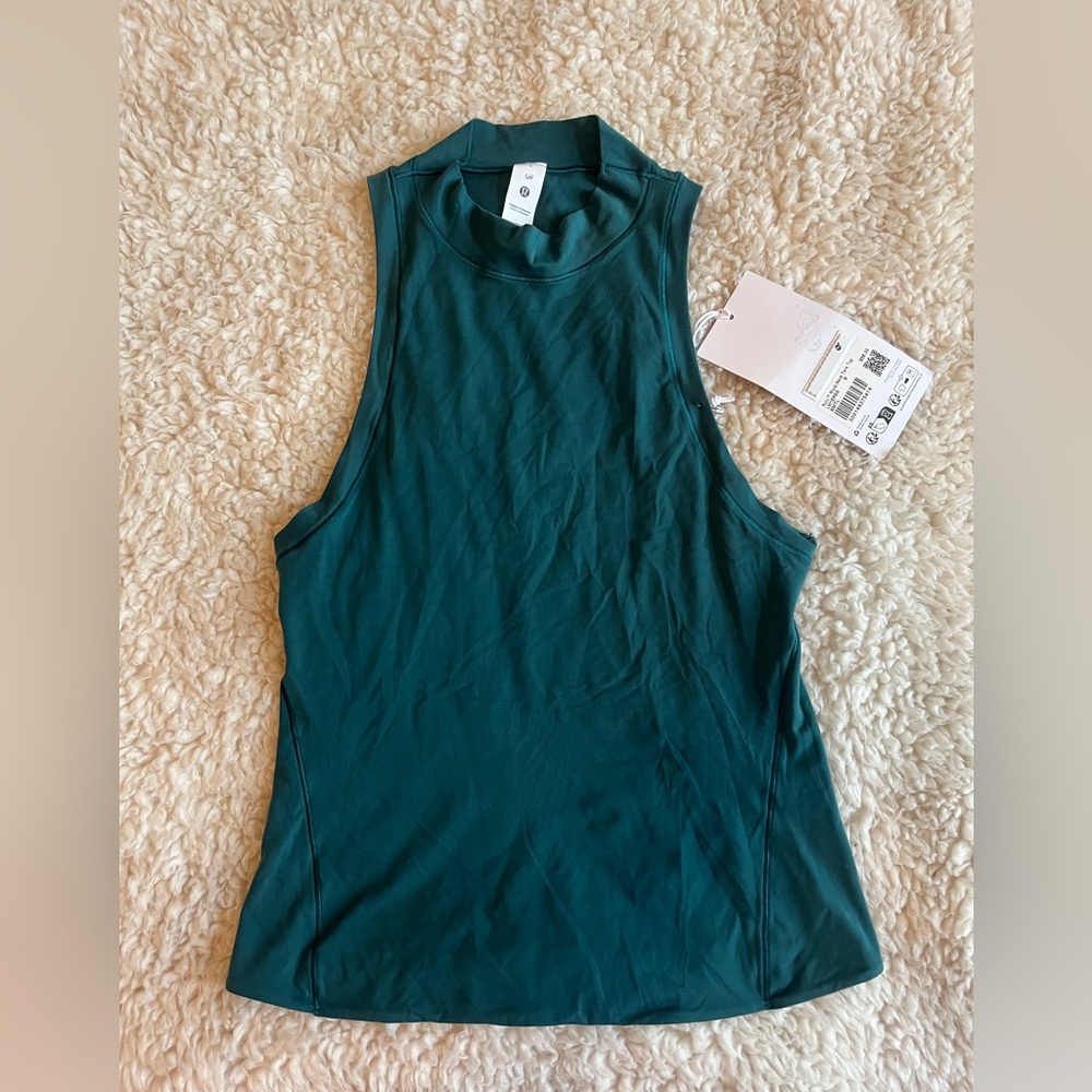 lululemon athletica Mock Neck Tank - Teal Green NWT Size Small